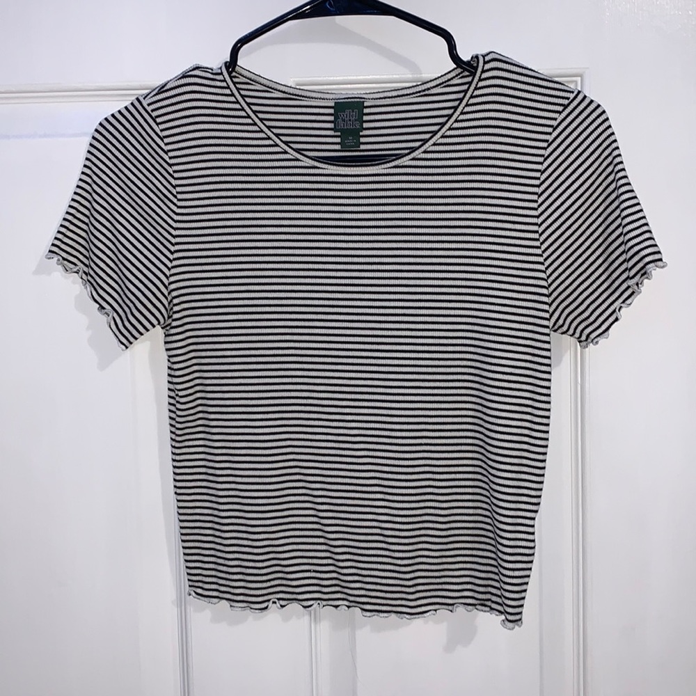 Wild Fable ribbed cropped baby tee